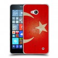 Дизайнерский силиконовый чехол для Microsoft Lumia 640 Флаг Турции