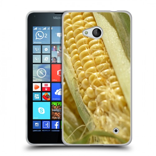 Дизайнерский пластиковый чехол для Microsoft Lumia 640 Кукуруза