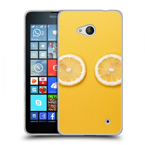 Дизайнерский пластиковый чехол для Microsoft Lumia 640 Лимон
