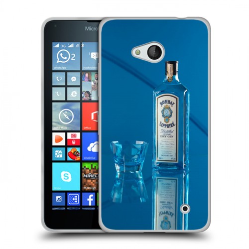Дизайнерский пластиковый чехол для Microsoft Lumia 640 Bombay Sapphire