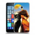 Дизайнерский пластиковый чехол для Microsoft Lumia 640 Кот в сапогах