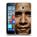 Дизайнерский пластиковый чехол для Microsoft Lumia 640 Барак Обама