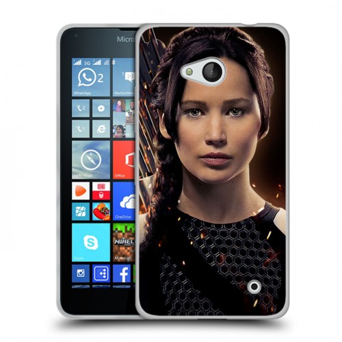 Дизайнерский пластиковый чехол для Microsoft Lumia 640 Дженнифер Лоуренс