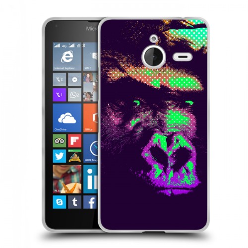 Дизайнерский пластиковый чехол для Microsoft Lumia 640 XL Животный поп-арт