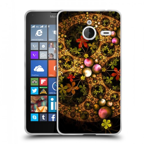Дизайнерский пластиковый чехол для Microsoft Lumia 640 XL Абстракции Фрактал