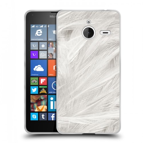 Дизайнерский пластиковый чехол для Microsoft Lumia 640 XL Перья