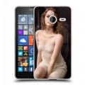 Дизайнерский пластиковый чехол для Microsoft Lumia 640 XL Эмма Стоун