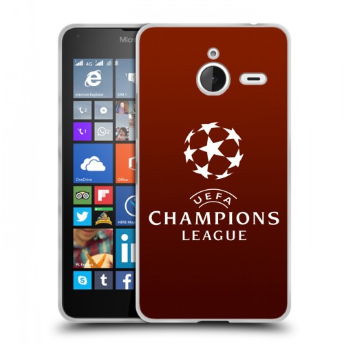 Дизайнерский пластиковый чехол для Microsoft Lumia 640 XL лига чемпионов