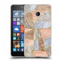 Дизайнерский пластиковый чехол для Microsoft Lumia 640 XL Геометрический мрамор