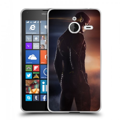 Дизайнерский пластиковый чехол для Microsoft Lumia 640 XL флэш