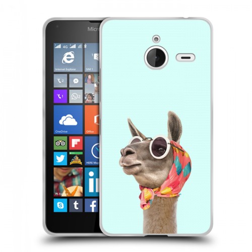 Дизайнерский пластиковый чехол для Microsoft Lumia 640 XL Мятные звери