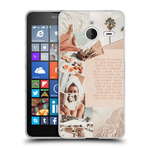Дизайнерский пластиковый чехол для Microsoft Lumia 640 XL Коллаж