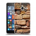 Дизайнерский пластиковый чехол для Microsoft Lumia 640 XL Кирпич