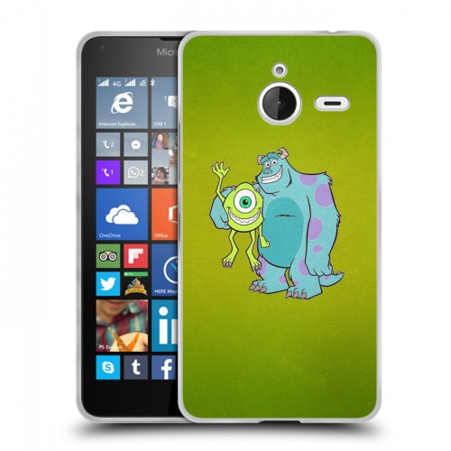 Дизайнерский пластиковый чехол для Microsoft Lumia 640 XL Коорпорация монстров