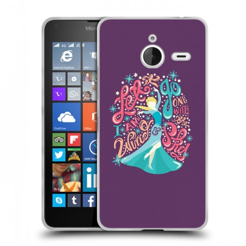 Дизайнерский пластиковый чехол для Microsoft Lumia 640 XL Холодное сердце