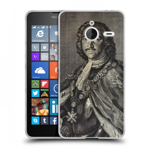 Дизайнерский пластиковый чехол для Microsoft Lumia 640 XL Петр Первый
