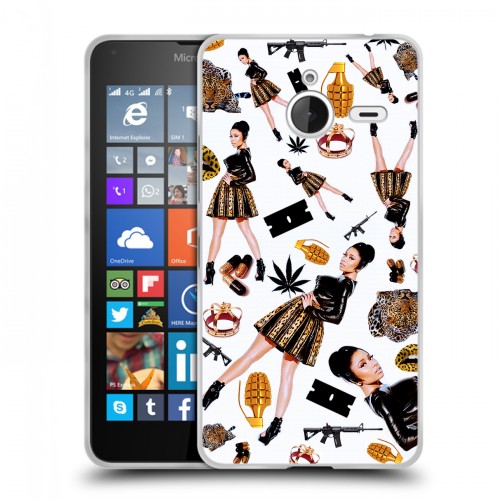 Дизайнерский пластиковый чехол для Microsoft Lumia 640 XL Ники Минаж