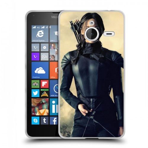 Дизайнерский пластиковый чехол для Microsoft Lumia 640 XL Дженнифер Лоуренс
