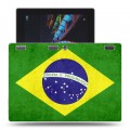 Дизайнерский силиконовый чехол для Lenovo Tab 2 A10 флаг Бразилии