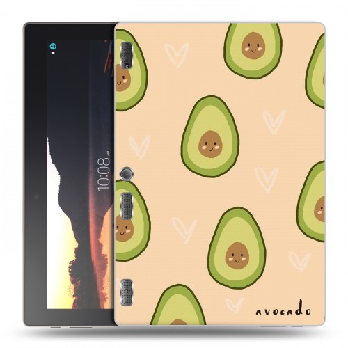 Дизайнерский силиконовый чехол для Lenovo Tab 2 A10 Веселое авокадо