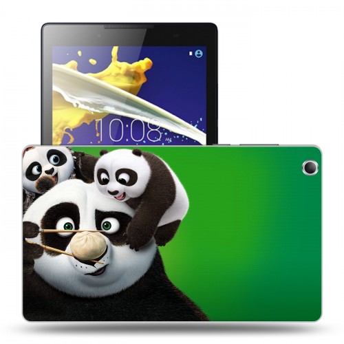 Дизайнерский силиконовый чехол для Lenovo Tab 2 A8 Кунг-фу панда