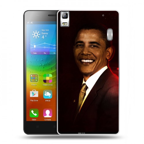 Дизайнерский пластиковый чехол для Lenovo A7000 Барак Обама
