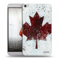 Дизайнерский пластиковый чехол для Huawei MediaPad X2 флаг Канады