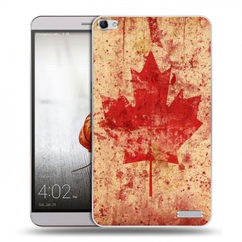 Дизайнерский пластиковый чехол для Huawei MediaPad X2 флаг Канады