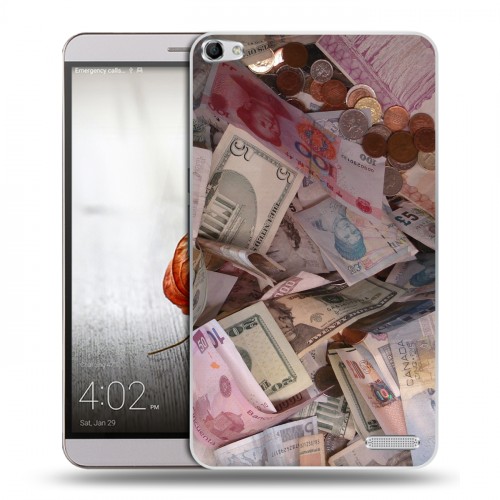 Дизайнерский пластиковый чехол для Huawei MediaPad X2 Текстуры денег