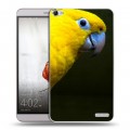 Дизайнерский пластиковый чехол для Huawei MediaPad X2 Попугаи
