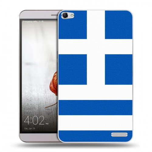 Дизайнерский пластиковый чехол для Huawei MediaPad X2 Флаг Греции
