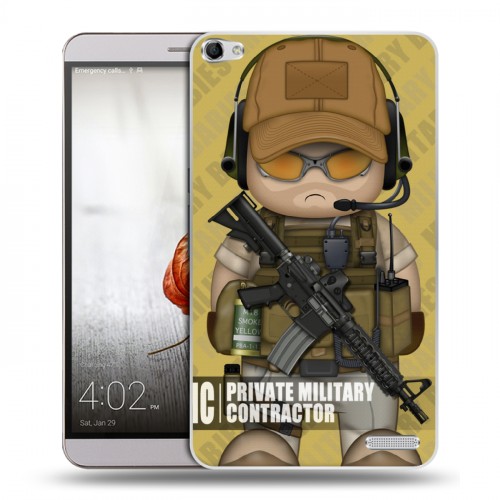 Дизайнерский пластиковый чехол для Huawei MediaPad X2 Армейцы мультяшки