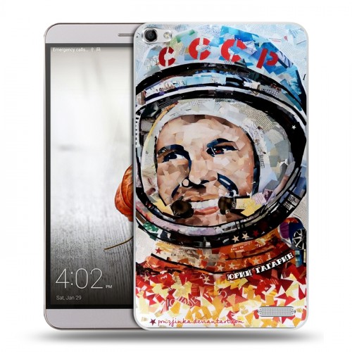 Дизайнерский пластиковый чехол для Huawei MediaPad X2 Юрий Гагарин