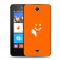 Дизайнерский силиконовый чехол для Microsoft Lumia 430 Dual SIM Лиса