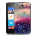 Дизайнерский силиконовый чехол для Microsoft Lumia 430 Dual SIM Абстракции Капли