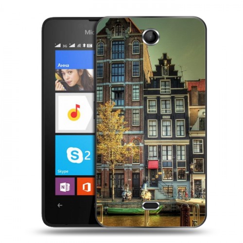 Дизайнерский силиконовый чехол для Microsoft Lumia 430 Dual SIM амстердам