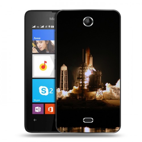 Дизайнерский силиконовый чехол для Microsoft Lumia 430 Dual SIM Космодром