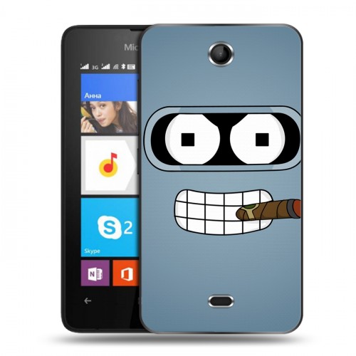 Дизайнерский силиконовый чехол для Microsoft Lumia 430 Dual SIM Футурама