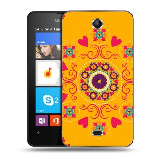 Дизайнерский силиконовый чехол для Microsoft Lumia 430 Dual SIM Богемские шаблоны