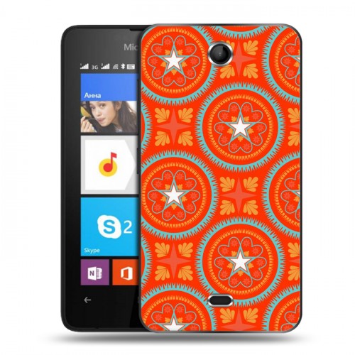 Дизайнерский силиконовый чехол для Microsoft Lumia 430 Dual SIM Богемские шаблоны