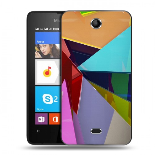 Дизайнерский силиконовый чехол для Microsoft Lumia 430 Dual SIM Стеклянная яркость