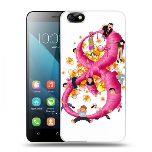 Дизайнерский пластиковый чехол для Huawei Honor 4X 8 марта