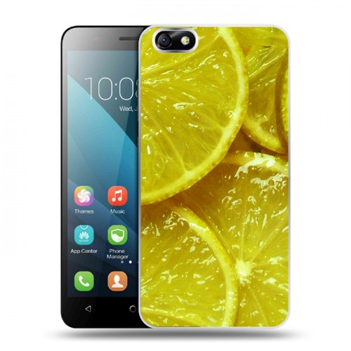 Дизайнерский пластиковый чехол для Huawei Honor 4X Лимон