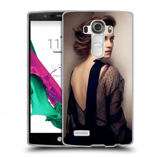 Дизайнерский силиконовый чехол для LG G4 Эмма Уотсон