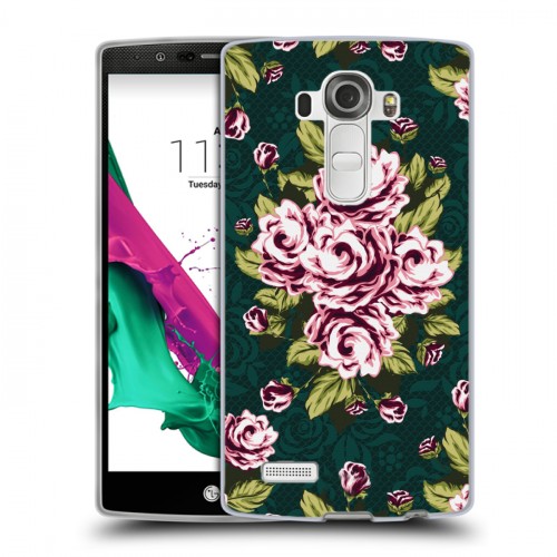 Дизайнерский пластиковый чехол для LG G4 Цветочный арт-деко