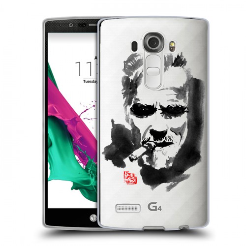Полупрозрачный дизайнерский силиконовый чехол для LG G4 Арнольд