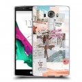 Дизайнерский силиконовый чехол для LG G4 Коллаж