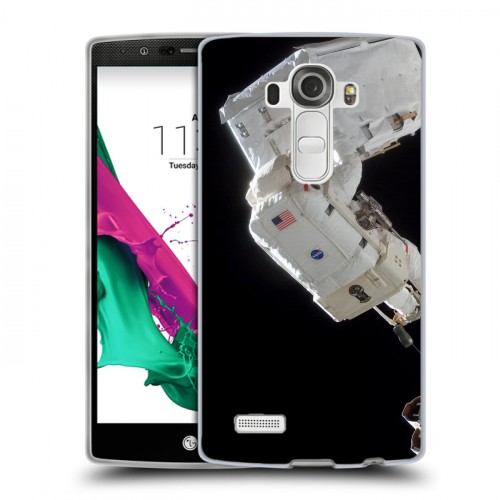 Дизайнерский пластиковый чехол для LG G4 Космонавт