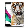 Дизайнерский пластиковый чехол для LG G4 Тигры