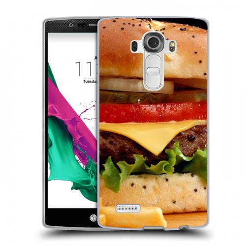 Дизайнерский силиконовый чехол для LG G4 Бургеры